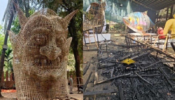 চারুকলায় ফ্যাসিস্টের মুখে আগুন চারুকলায় ফ্যাসিস্টের মুখে আগুন