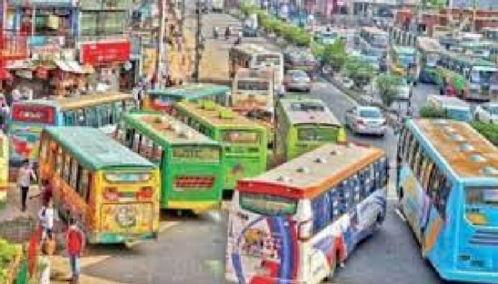 রুট পারমিট ছাড়াই চলছে বিপুলসংখ্যক গণপরিবহন রুট পারমিট ছাড়াই চলছে বিপুলসংখ্যক গণপরিবহন